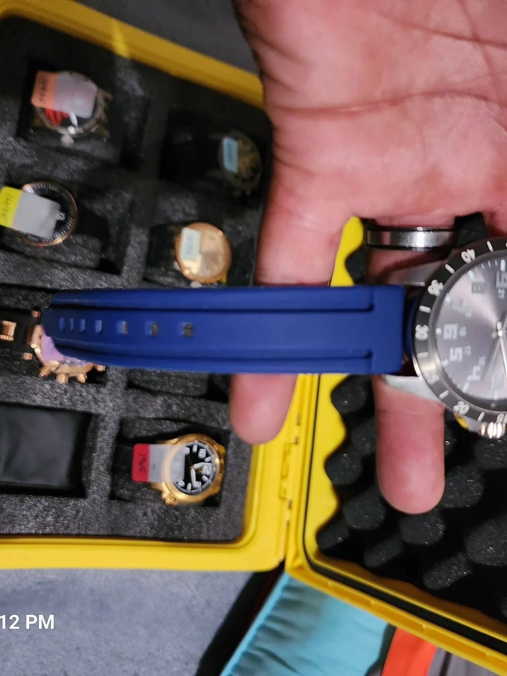 Invicta Blue Silicone Strap Men's Sport Watch